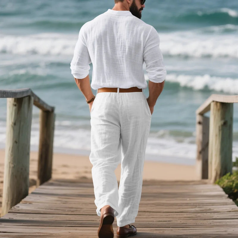 Declan Linen Shirt Set