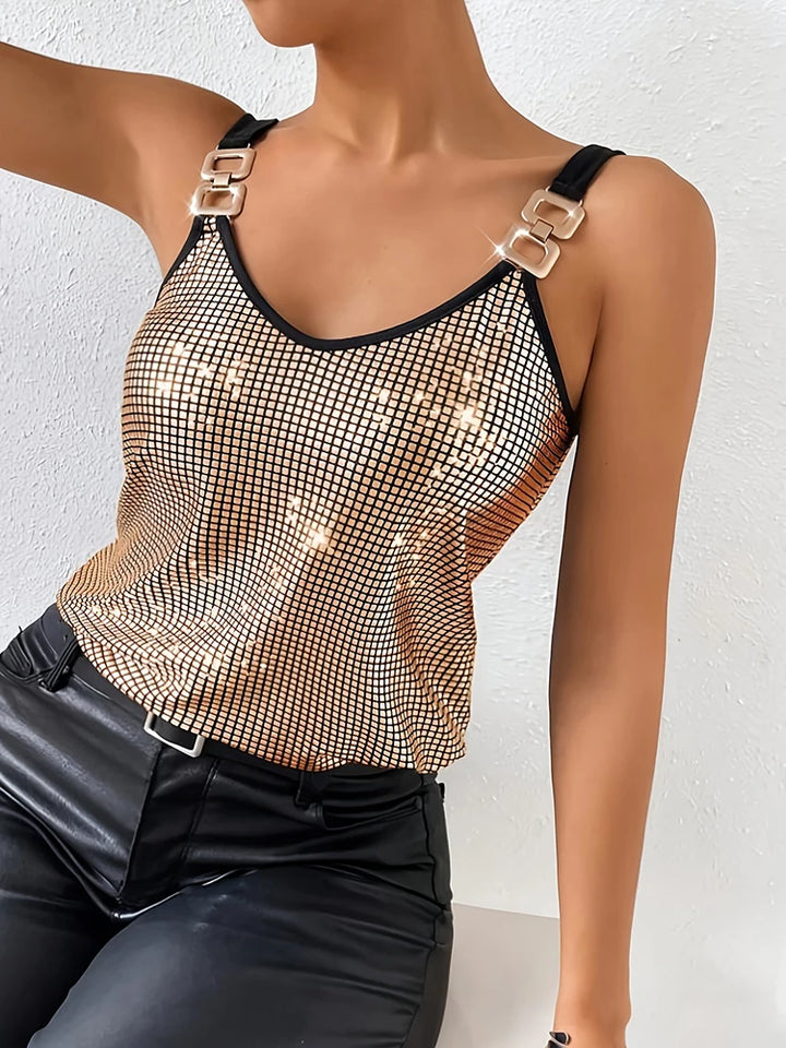 Zaria Glam Chain Top