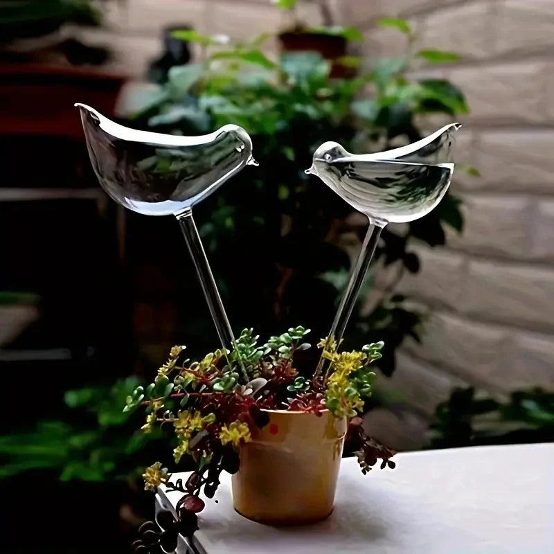 Liora Glass Watering Birds