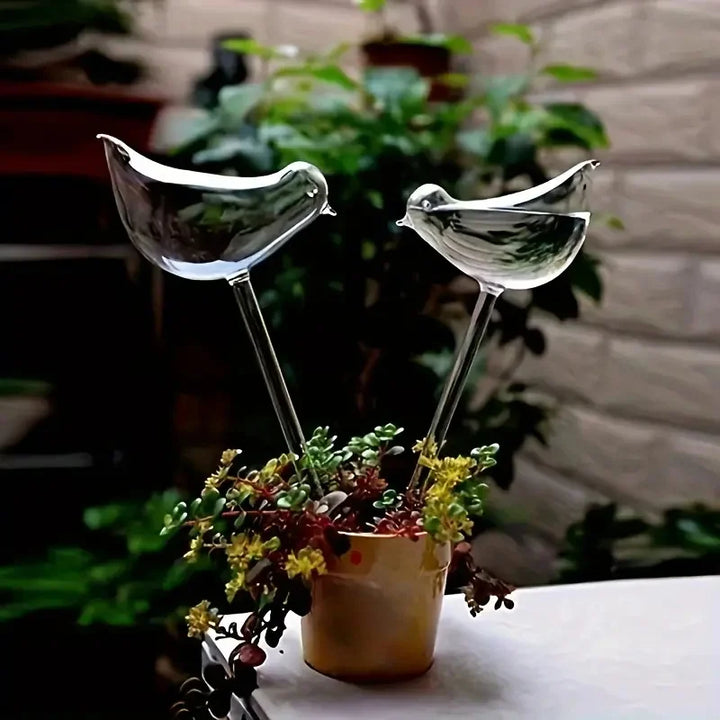 Liora Glass Watering Birds