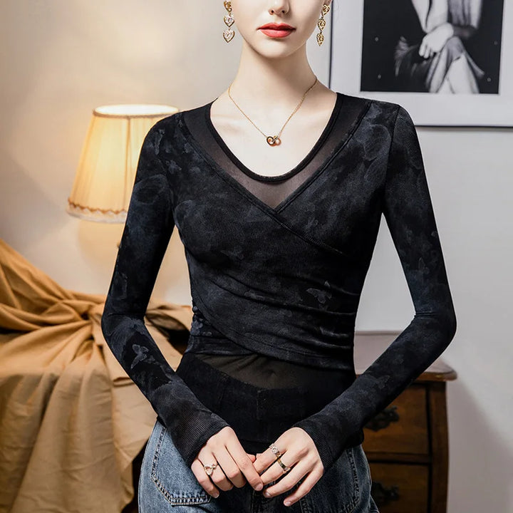 Luma Sheer Mesh Top