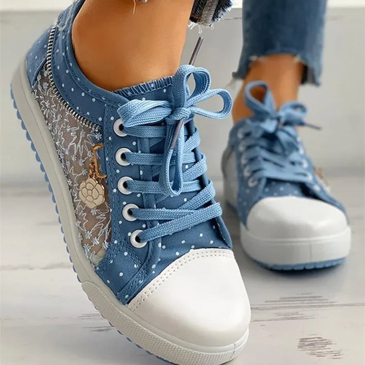 Camille Polka Court Sneakers