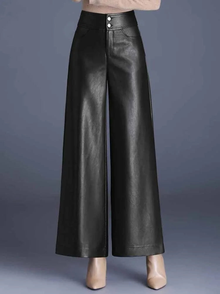 Valeria Rossi Leather Pants