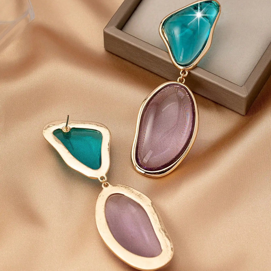 Elara Gem Drop Earrings