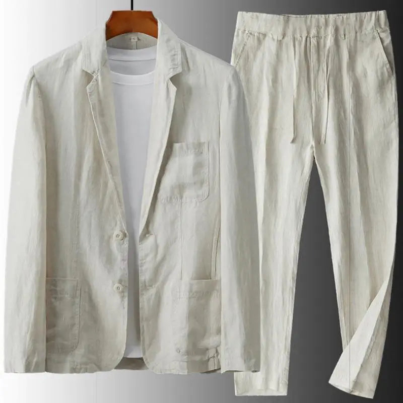 Nicholas Linen Blazer Set