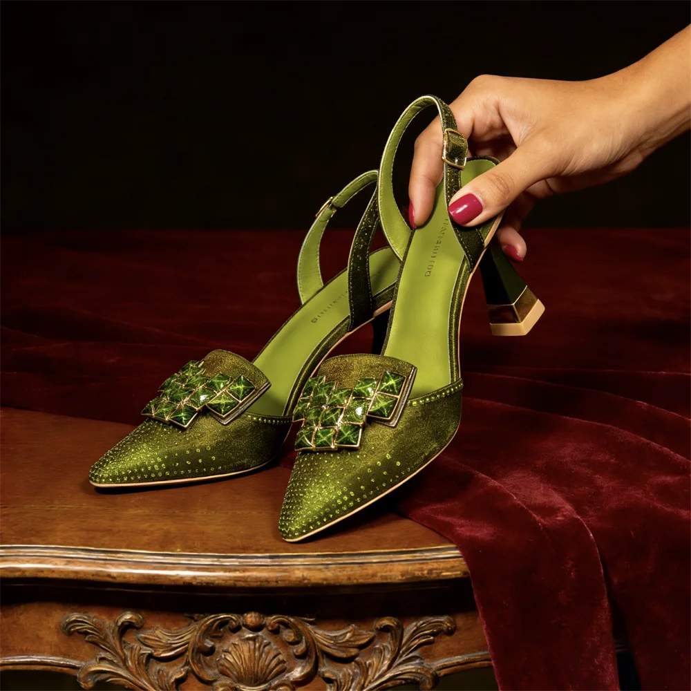 Juliette Leather Heeled Sandals