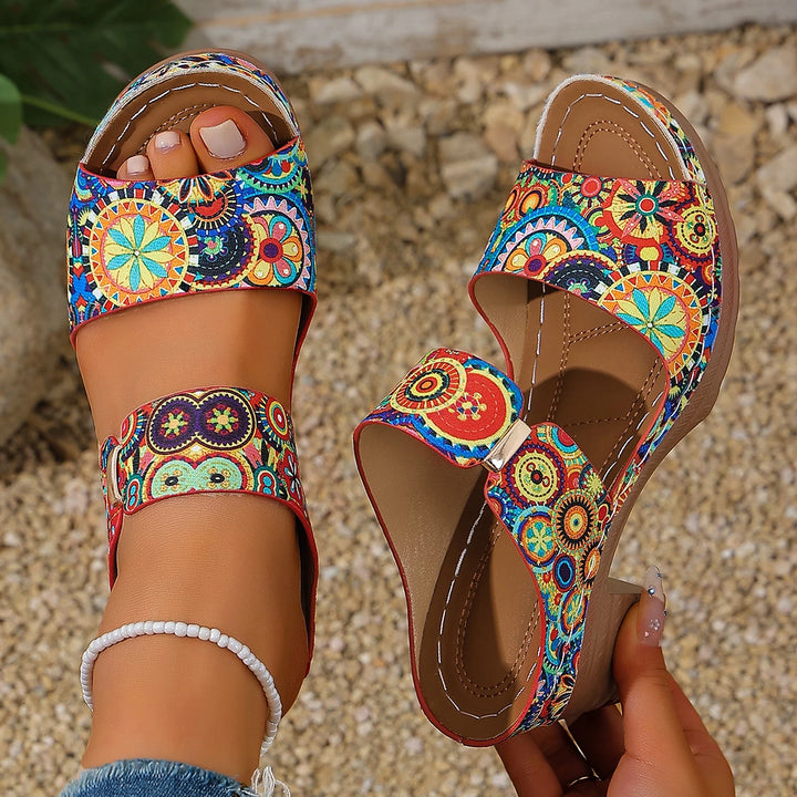 Alessia Floral Comfort Sandals