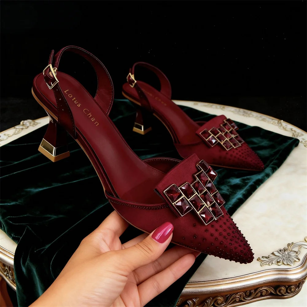 Juliette Leather Heeled Sandals