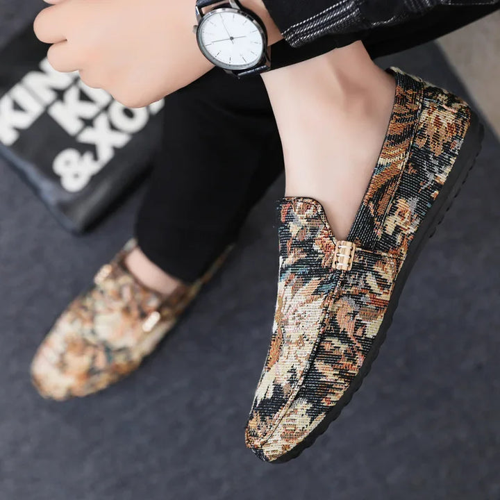 Corvinia Canvas Floral Loafers