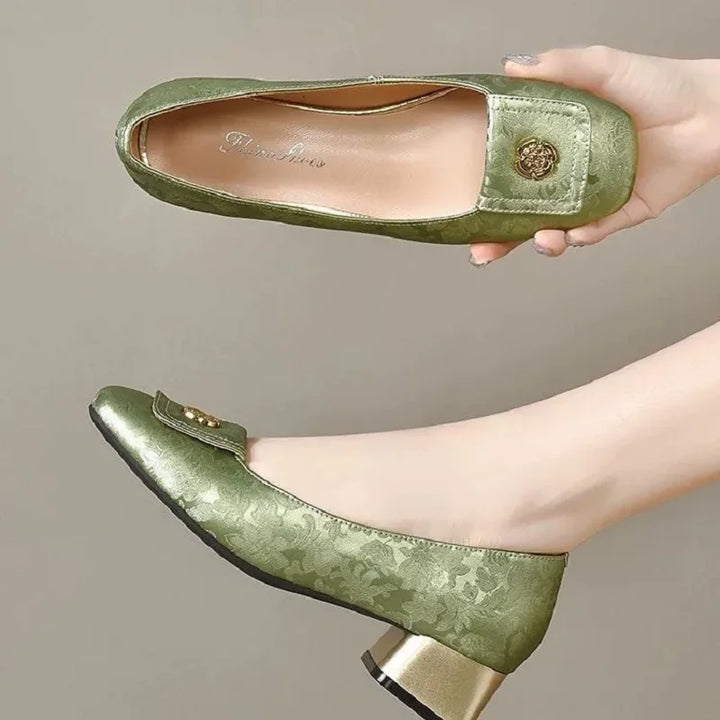 Elora Square Toe Heels