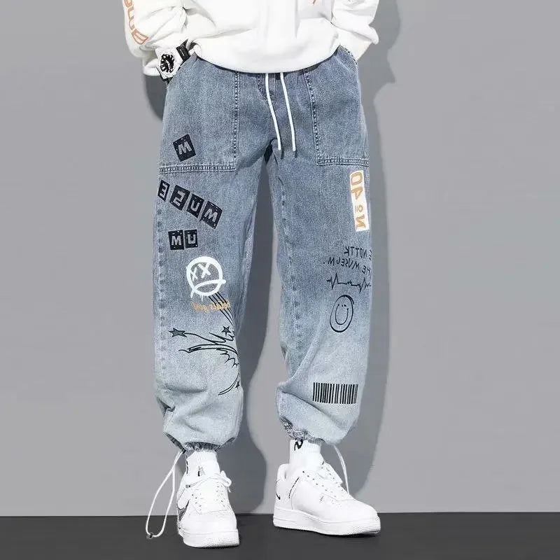 Cruz Graffiti Denim Joggers