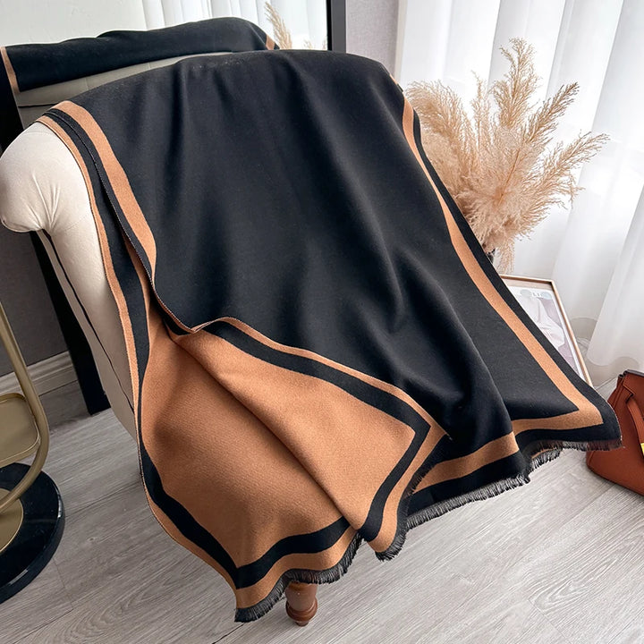 Serin Chic Border Scarf