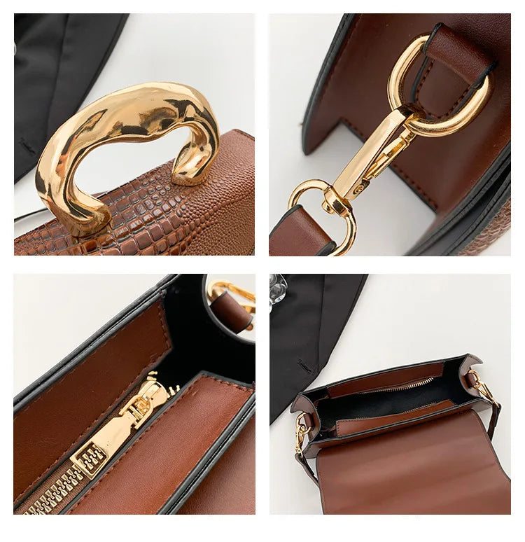 Evania Croc Handbag