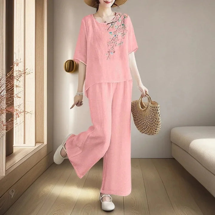Mirela Blossom Linen Set