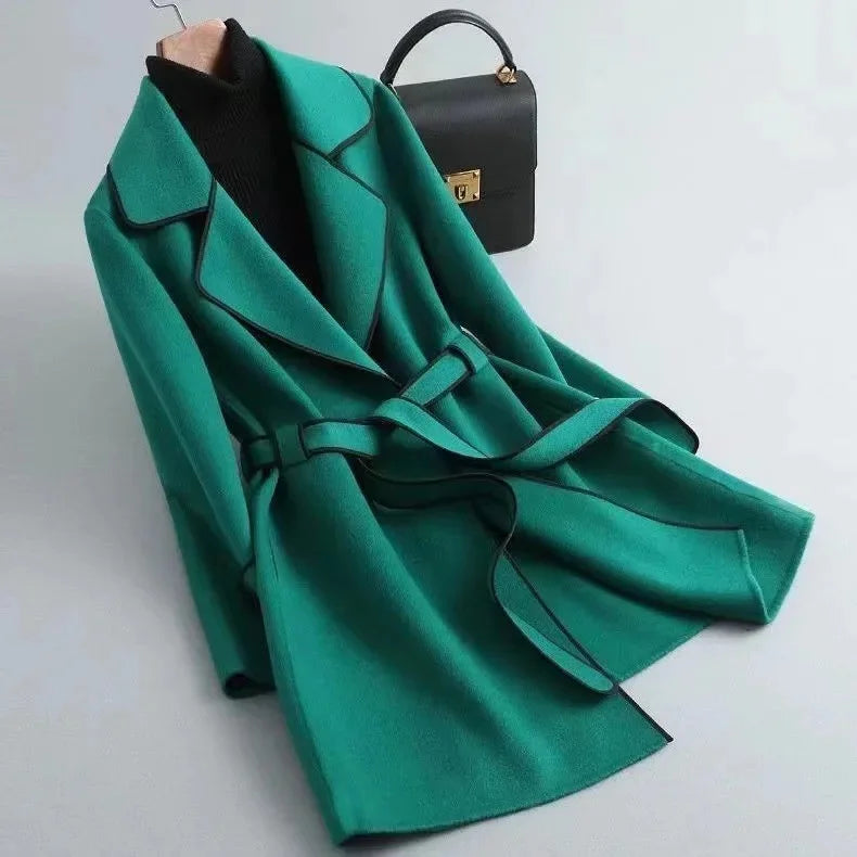 Sabine Belted Wrap Coat