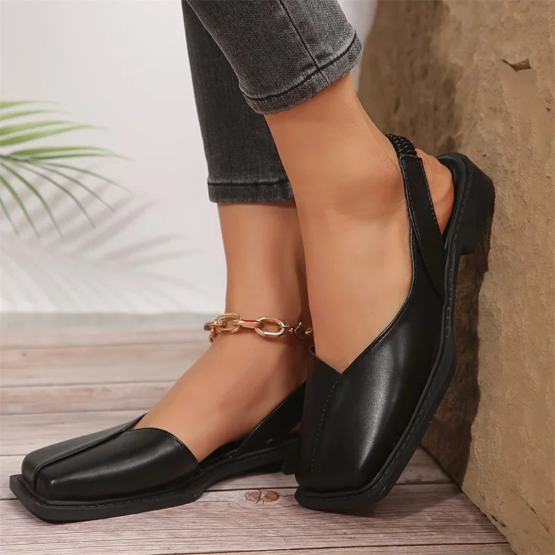 Mara Square-Toe Flats