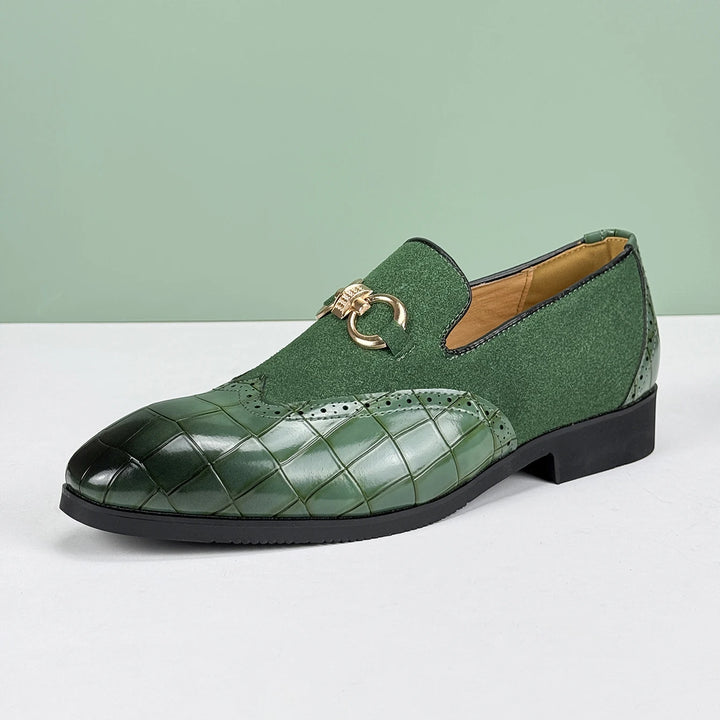 Cassiel Patent Suede Loafers