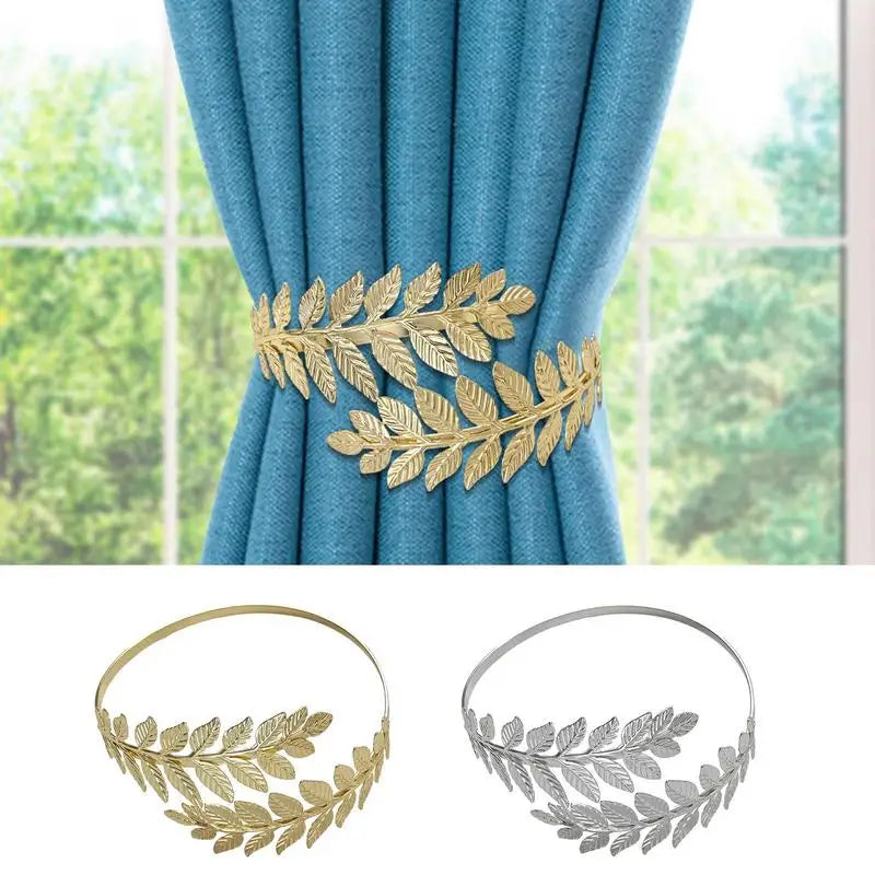Calla Metallic Curtain Tieback