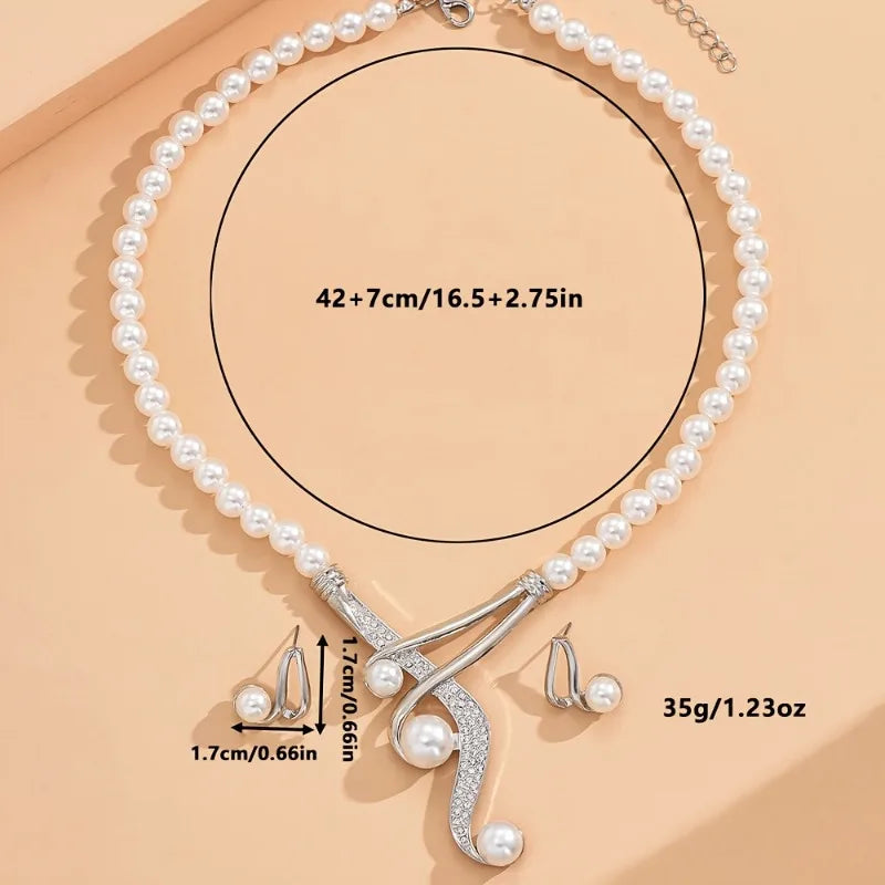 Elanora Pearl Necklace Set