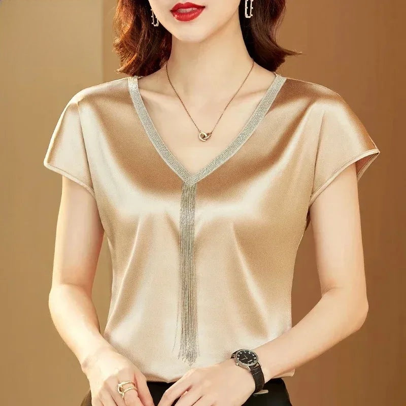 Liora Satin Silk Top