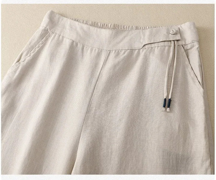 Liora Wide Linen Trousers