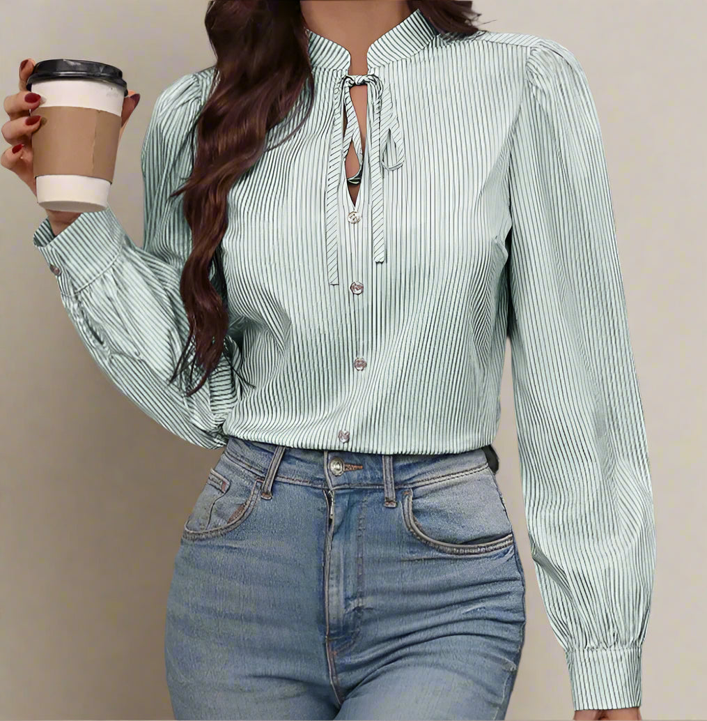 Rhea Stripe Blouse
