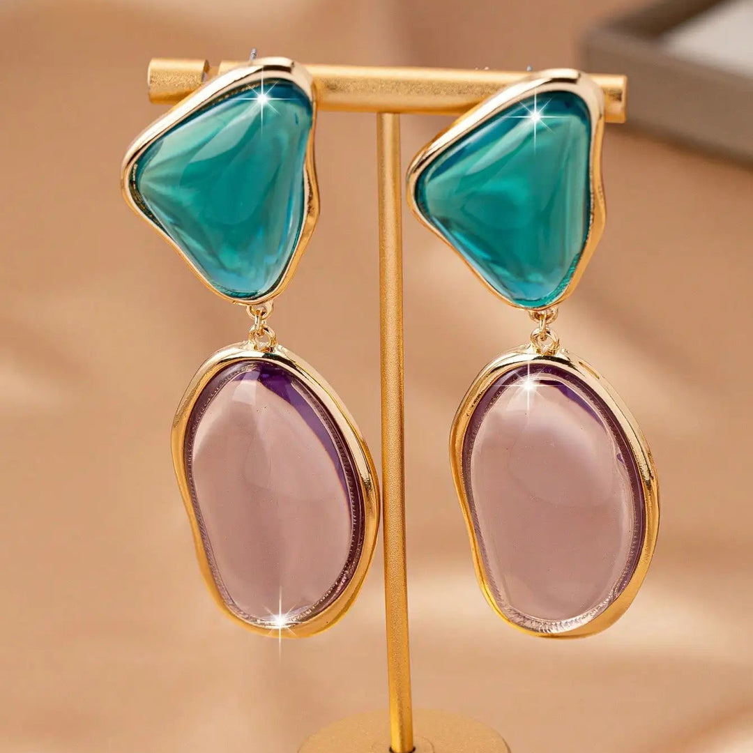 Elara Gem Drop Earrings