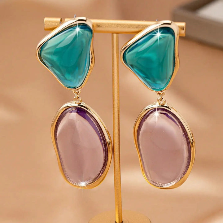 Elara Gem Drop Earrings