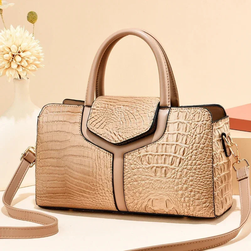 Louvre Croc Handbag