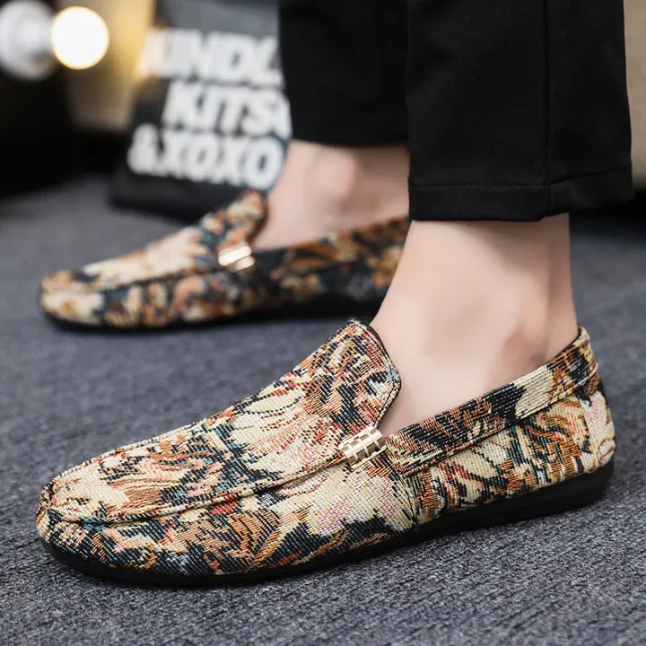 Corvinia Canvas Floral Loafers