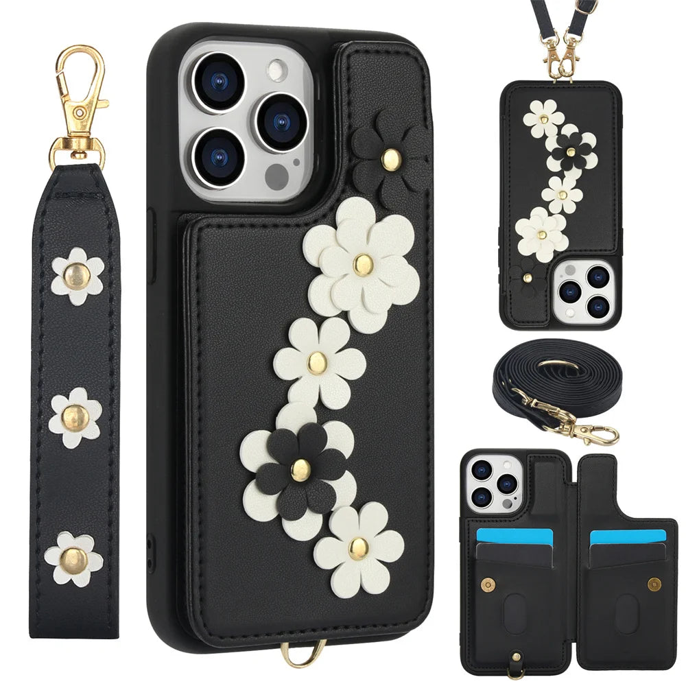 Ella Flower Wallet Case