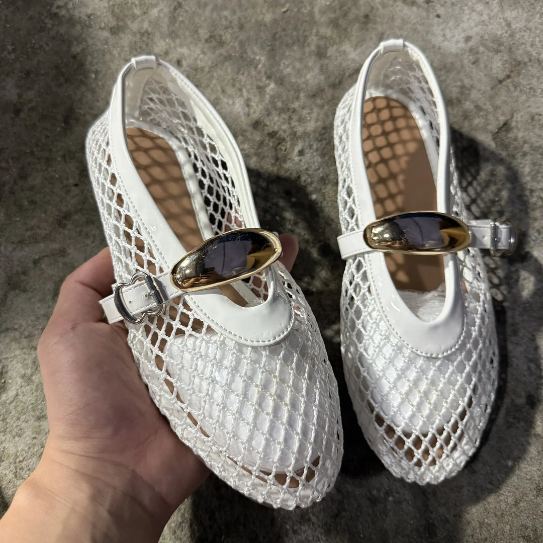 Sophia Vale Mesh Flats