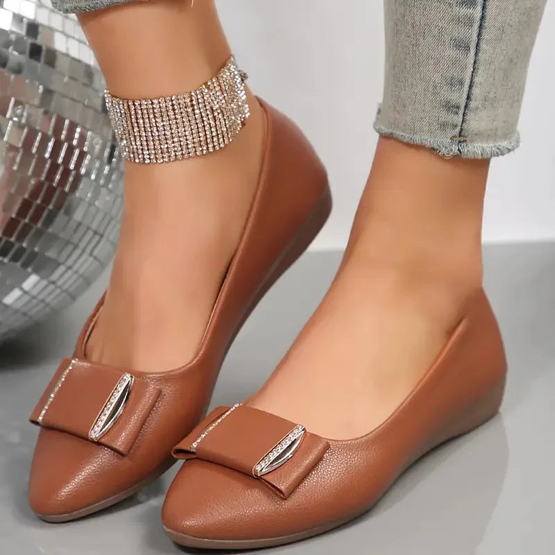Sofia Bow Flat Sandals