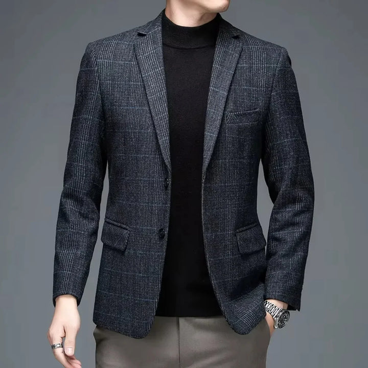 Calviro Plaid wool Coat