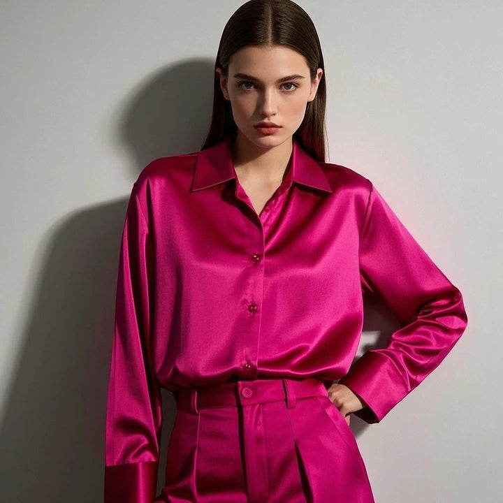 Amelie Satin Glow Shirt