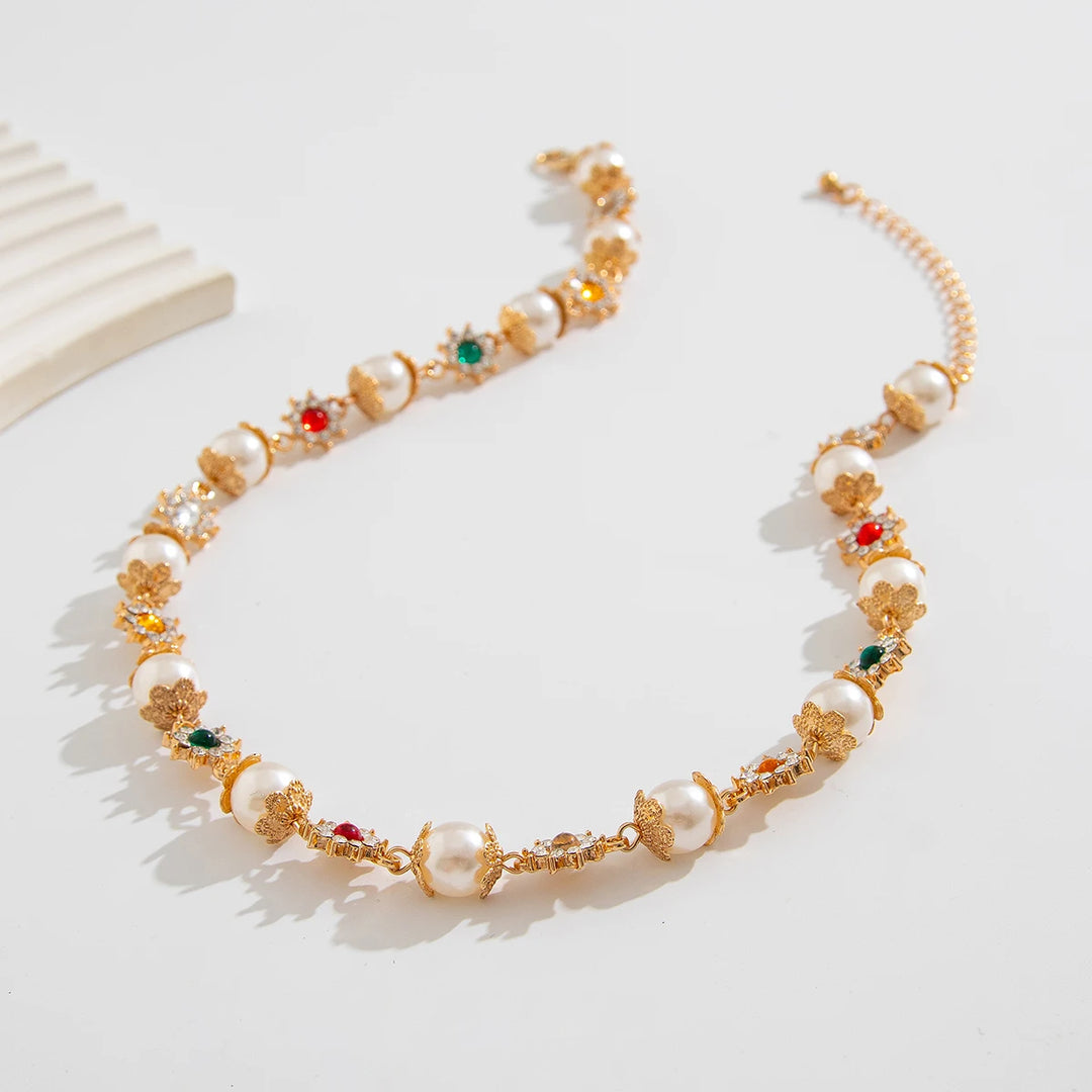 Estelle Gem Pearl Choker