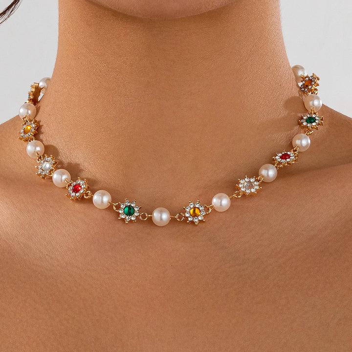 Estelle Gem Pearl Choker