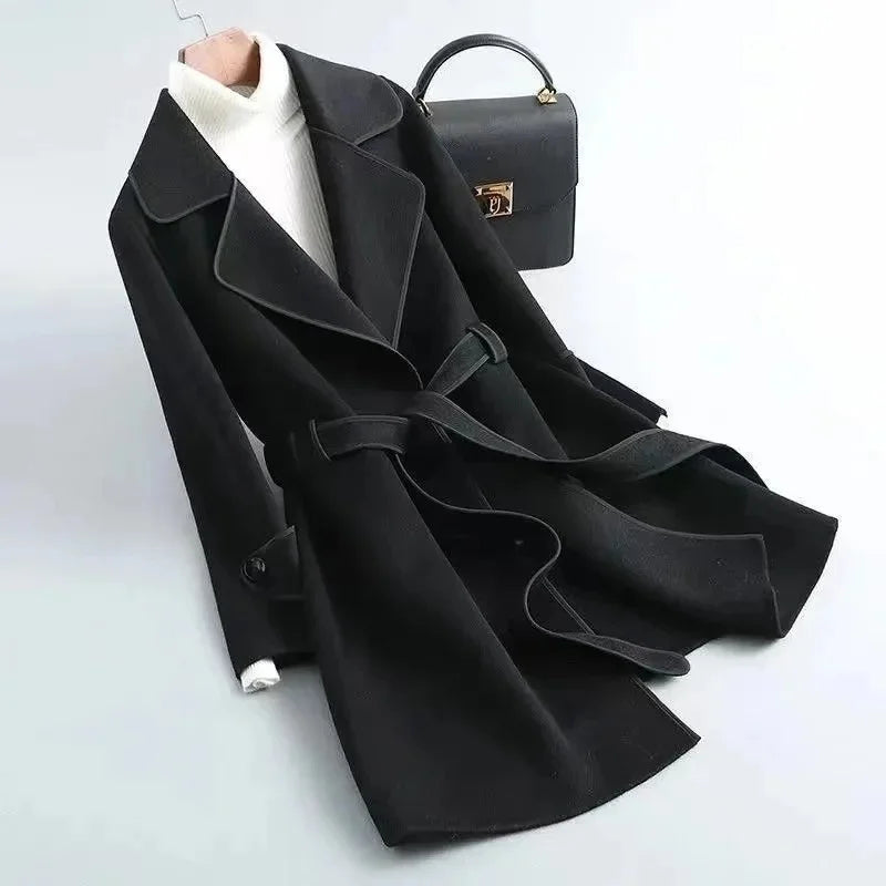 Sabine Belted Wrap Coat