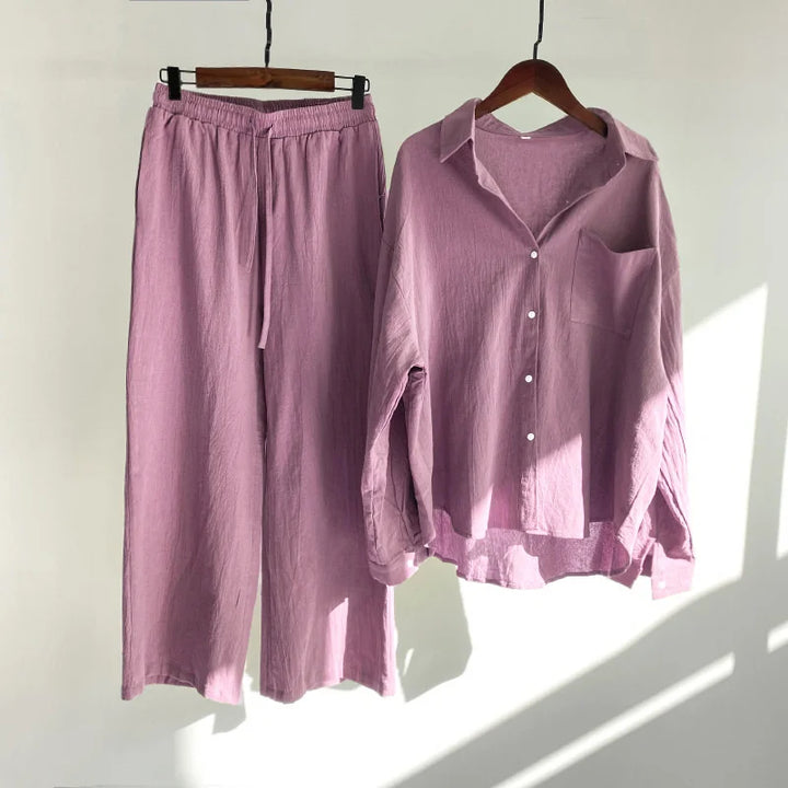 Zarelle linen Dress Set