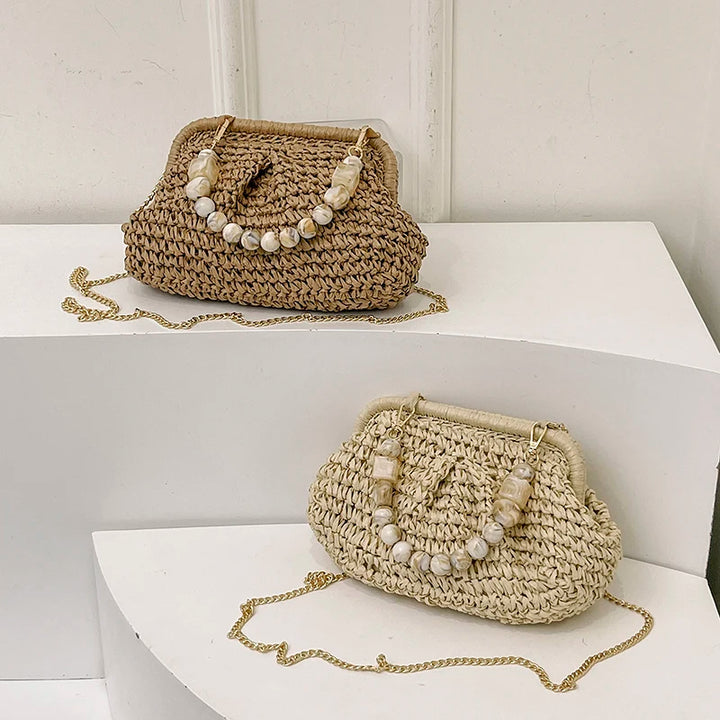 Isola Pearl Straw Bag