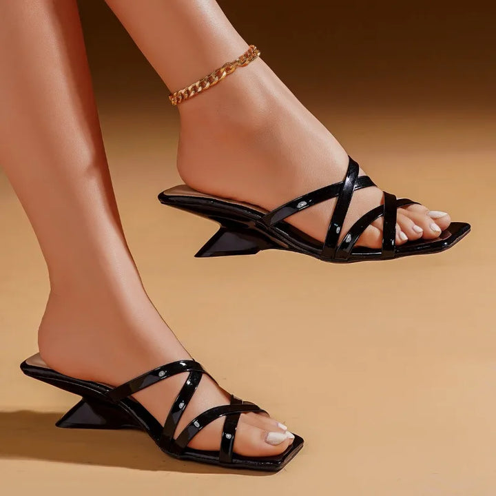 Mireva Cross Strap Heels