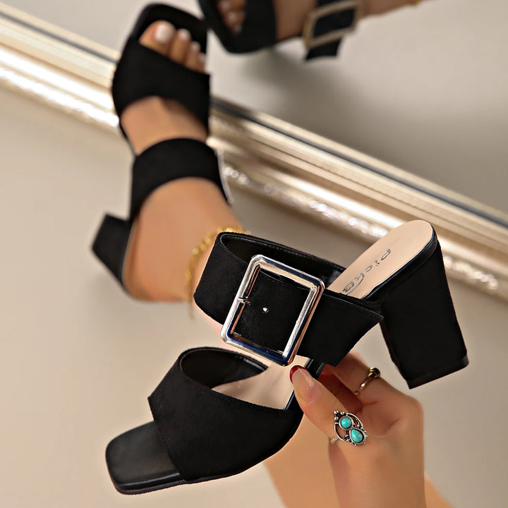 Paloma Buckle Heels