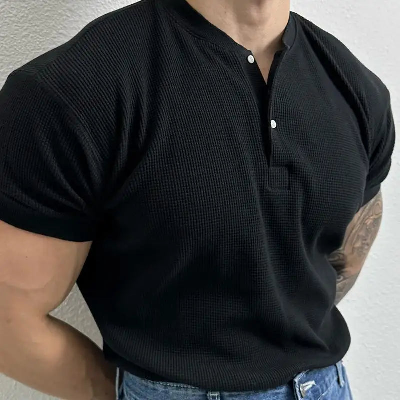 Joren Waffle Henley Shirt