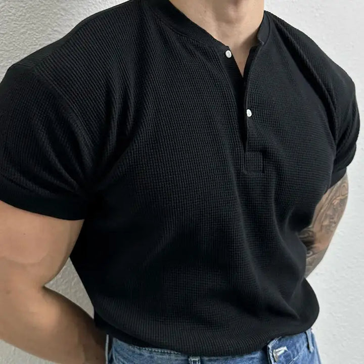 Joren Waffle Henley Shirt