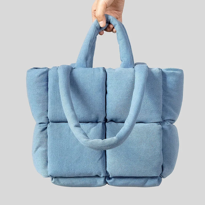 Valora Denim Cushion Bag