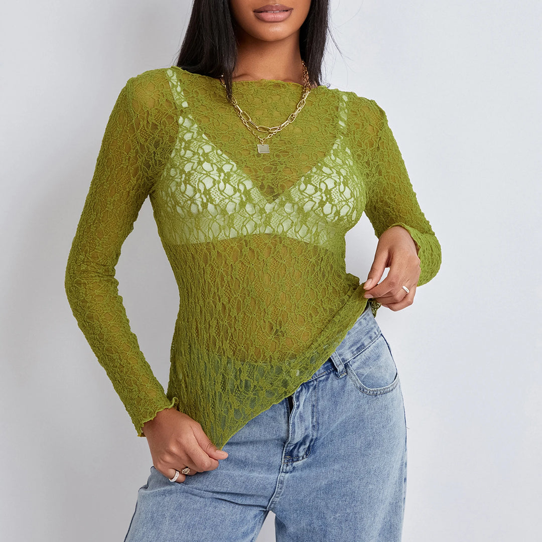 Vina Sheer Mesh Top