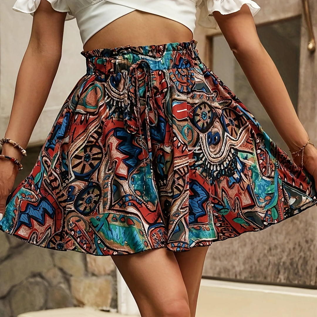 Calyra Chiffon Boho Skirt