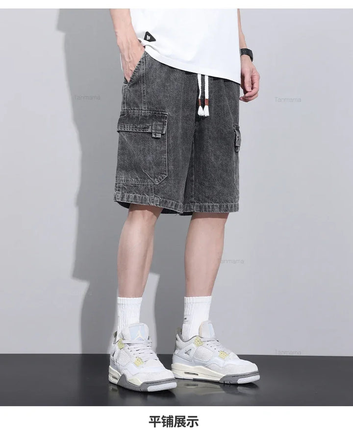 Stravo Denim Cargo Shorts