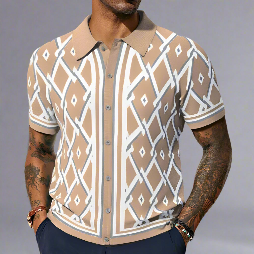 Dante RetroGrid Polo Shirt