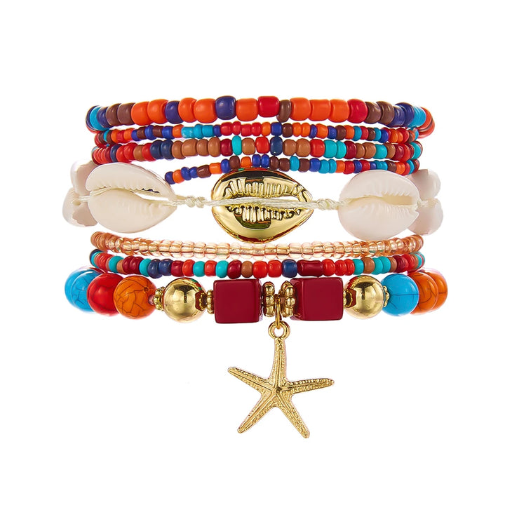 Sienna Shell Bead Bracelet